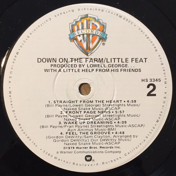 Little Feat - “Down On The Farm” Vinyl LP - Picture 5 of 5